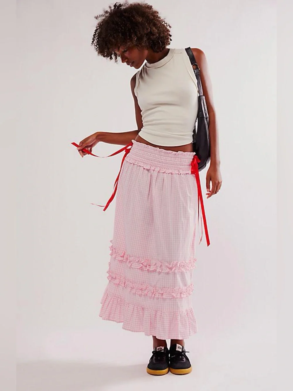 NWT Damson Madder Olivia Ruffle Midi Skirt UK 8 / US 4